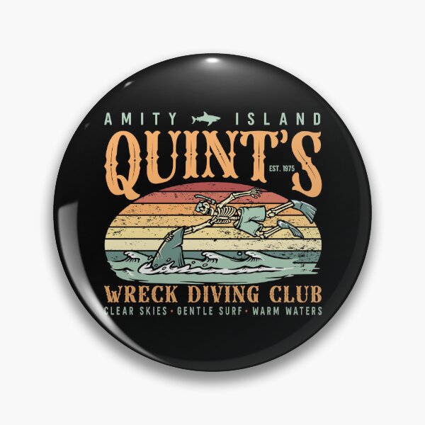 Item preview, JAWS 50TH ANNIVERSARY FUNNY QUINT'S WRECK DIVING CLUB designed and sold by FlutteringWings.