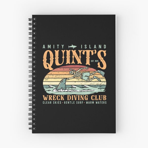 Item preview, JAWS 50TH ANNIVERSARY FUNNY QUINT'S WRECK DIVING CLUB designed and sold by FlutteringWings.