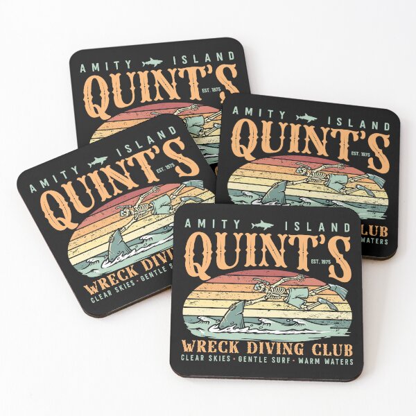 Item preview, JAWS 50TH ANNIVERSARY FUNNY QUINT'S WRECK DIVING CLUB designed and sold by FlutteringWings.