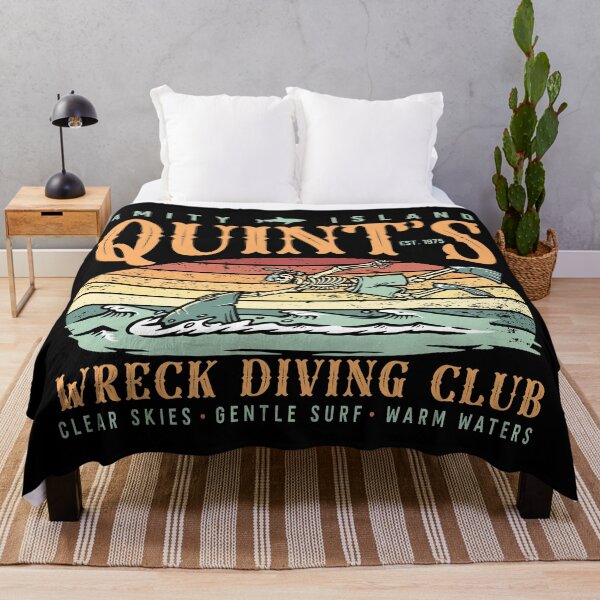 Item preview, JAWS 50TH ANNIVERSARY FUNNY QUINT'S WRECK DIVING CLUB designed and sold by FlutteringWings.