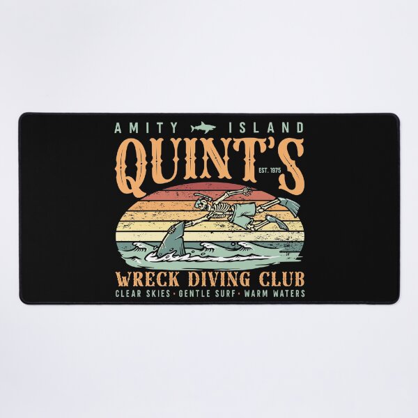 Item preview, JAWS 50TH ANNIVERSARY FUNNY QUINT'S WRECK DIVING CLUB designed and sold by FlutteringWings.
