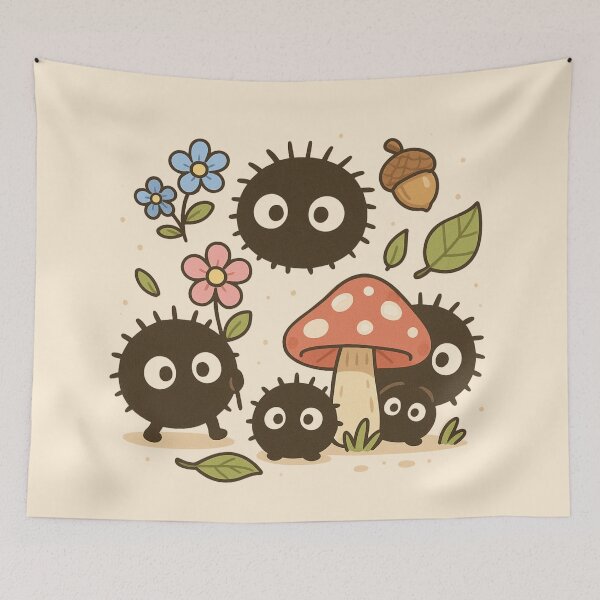 Item preview, Soot Sprite Garden From Ghibli's Totoro designed and sold by Envision Designs.