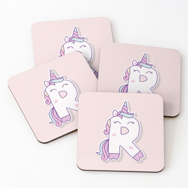 Item preview, Pastel Unicorn R – Alphabet for Kids designed and sold by FilizDesigner.