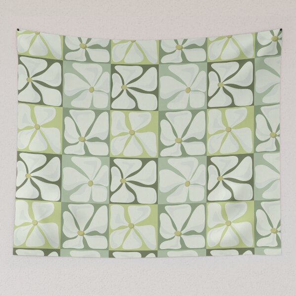 Item preview, Mod Color Block Jasmine Sampaguita Flowers designed and sold by studiosiya.