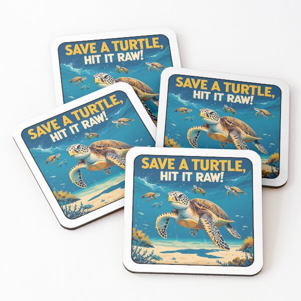 Item preview, Save a turtle, hit it raw! designed and sold by NicMacTees.