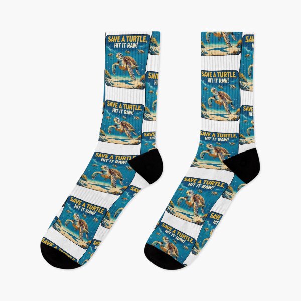 Item preview, Save a turtle, hit it raw! designed and sold by NicMacTees.
