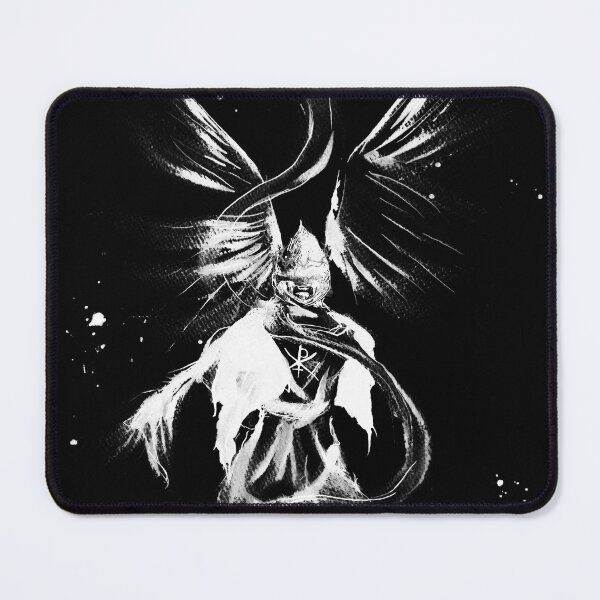 Item preview, Obscuritas Angel - White on Black designed and sold by PorcelinaArt.