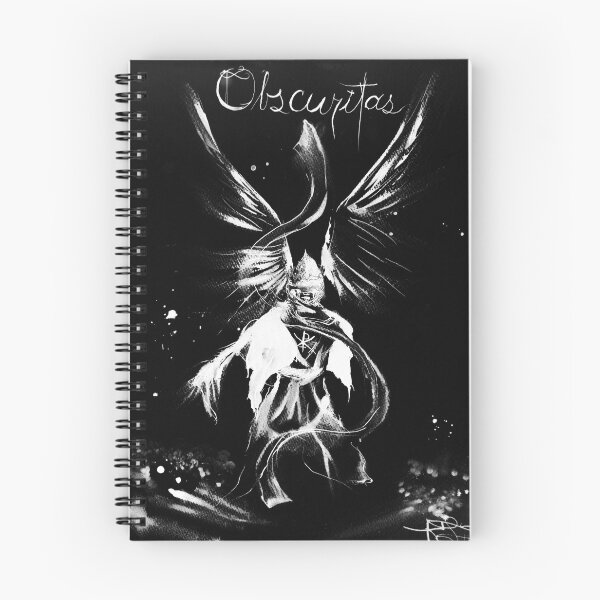 Item preview, Obscuritas Angel - White on Black designed and sold by PorcelinaArt.