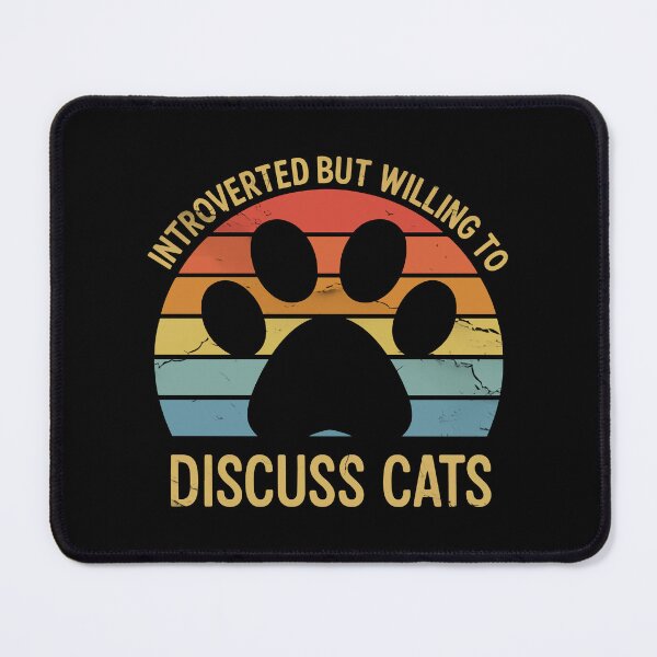 Item preview, Introverted But Welling To Discuss Cats designed and sold by YalenArt.