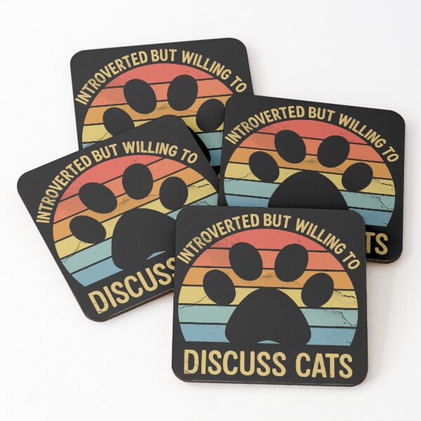 Item preview, Introverted But Welling To Discuss Cats designed and sold by YalenArt.
