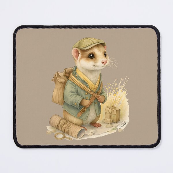 Item preview, The Explorer Ferret designed and sold by DakotaPoppin.