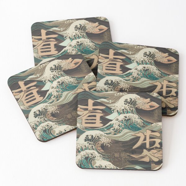 Item preview, Tsunami painting pattern for traditional vintage home designed and sold by jbfart.