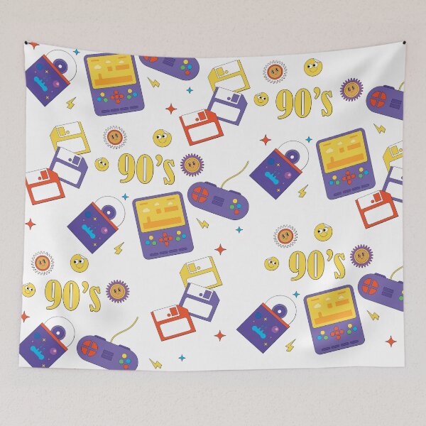 Item preview, Retro 90's Gaming Vibes Illustration designed and sold by artistcamellia.