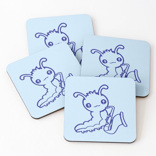 Item preview, Caterpillar Saxophone Trumped Instrument Music Hobby Fun designed and sold by shirt-o-mat.