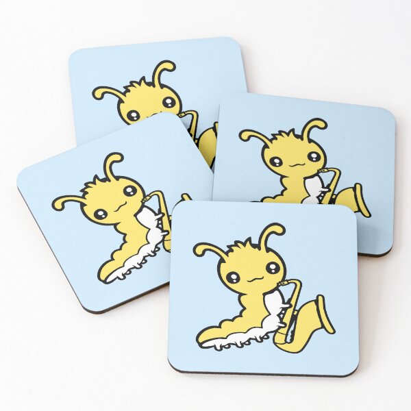 Item preview, Caterpillar Saxophone Trumped Instrument Music Hobby Fun designed and sold by shirt-o-mat.
