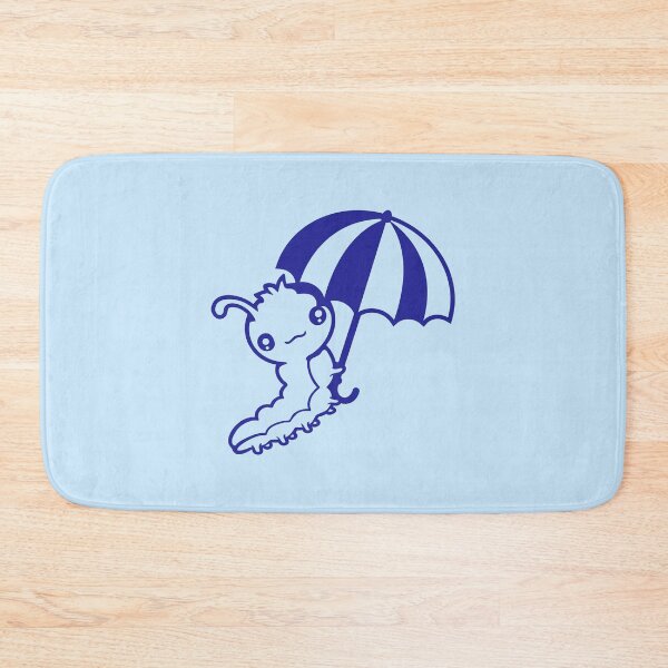 Item preview, Caterpillar Umbrella Flying Sky Windy Vacation Rainy Cute designed and sold by shirt-o-mat.