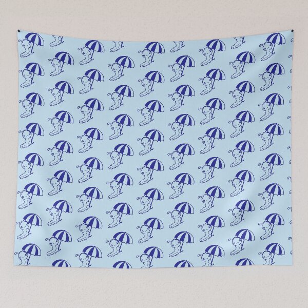 Item preview, Caterpillar Umbrella Flying Sky Windy Vacation Rainy Cute designed and sold by shirt-o-mat.