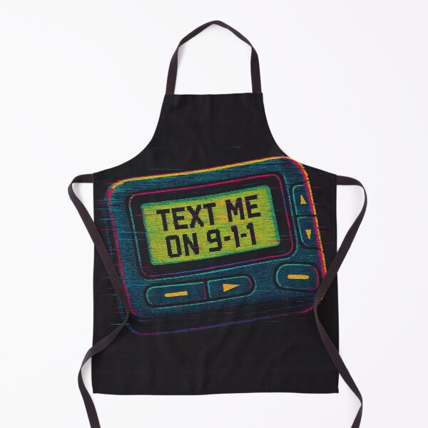Item preview, Text Me on 9-1-1 – Glitch Pager Retro Design designed and sold by VoidBloom Studio.