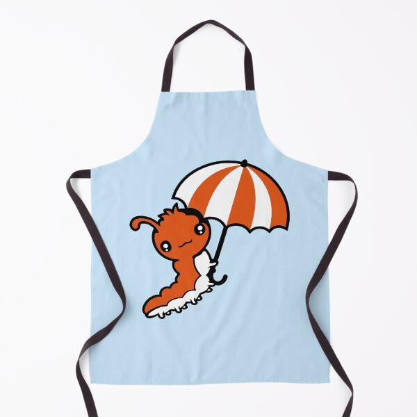 Item preview, Caterpillar Umbrella Flying Sky Windy Vacation Rainy Cute designed and sold by shirt-o-mat.