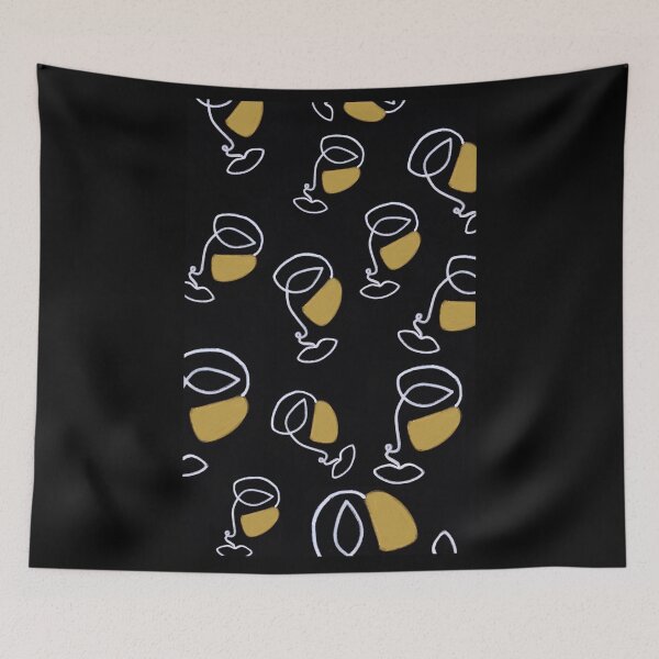 Item preview, face illustration wallpaper  designed and sold by thissmarwa.
