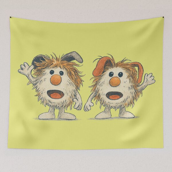 Item preview, Fuzzy Wuzzy Yellow Background designed and sold by SillyFun.