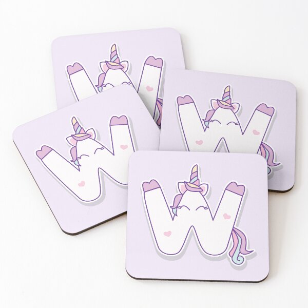 Item preview, W is for Wonderful Unicorn Letter designed and sold by FilizDesigner.