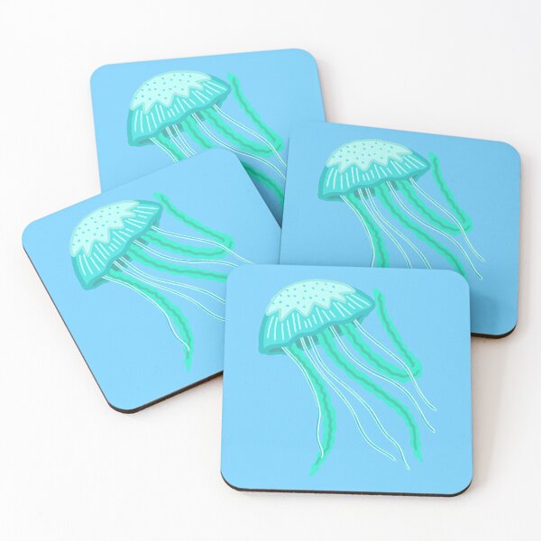 Item preview, Cyan jellyfish  designed and sold by peachiabbi.