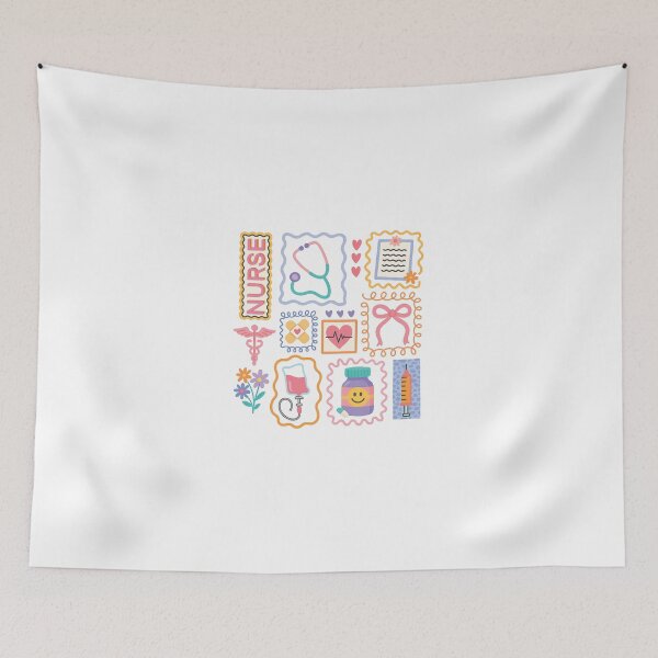 Item preview, Colorful Preppy Nurse Trendy Nurse Health Care Worker Stethoscope designed and sold by modoodles357.