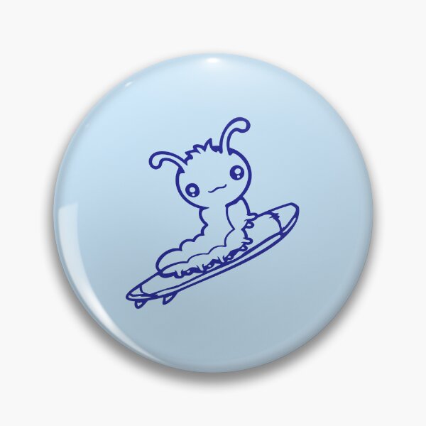 Item preview, Caterpillar Surfer Surfing Surfboard Sea Waves Riding Hobby designed and sold by shirt-o-mat.