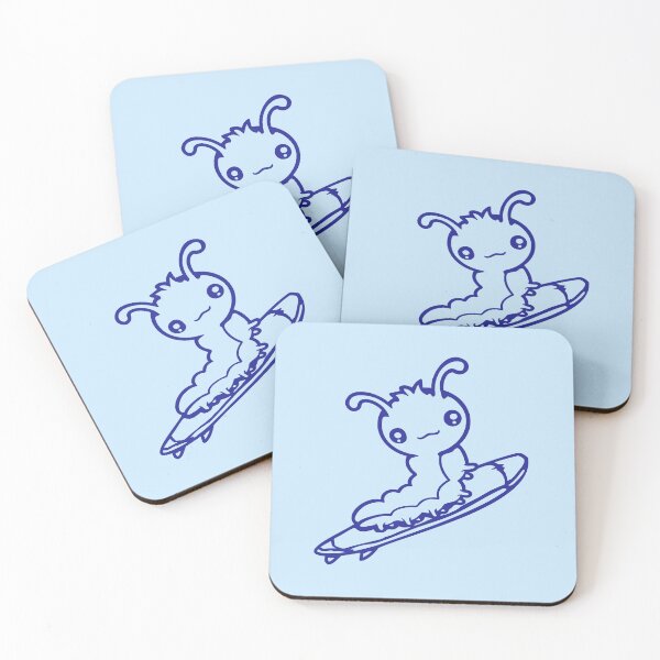 Item preview, Caterpillar Surfer Surfing Surfboard Sea Waves Riding Hobby designed and sold by shirt-o-mat.