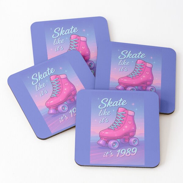 Item preview, Skate Like It’s 1989 – Barbie-Pink Roller Skate Design designed and sold by VoidBloom Studio.