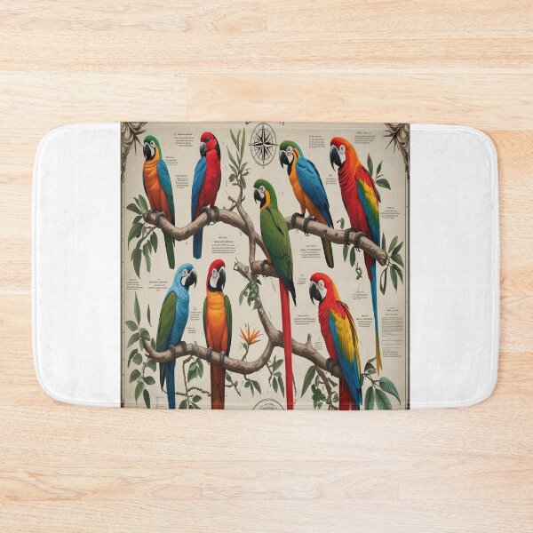 Item preview, Victorian Naturalist Exotic Birds Scientific Illustration designed and sold by Max Store.