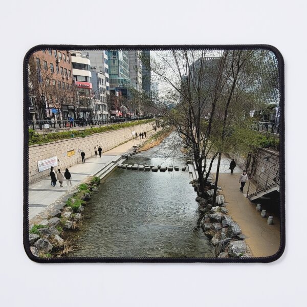 Item preview, Tranquil Stream Through Seoul – Urban Nature Photography designed and sold by QuailsCreations.