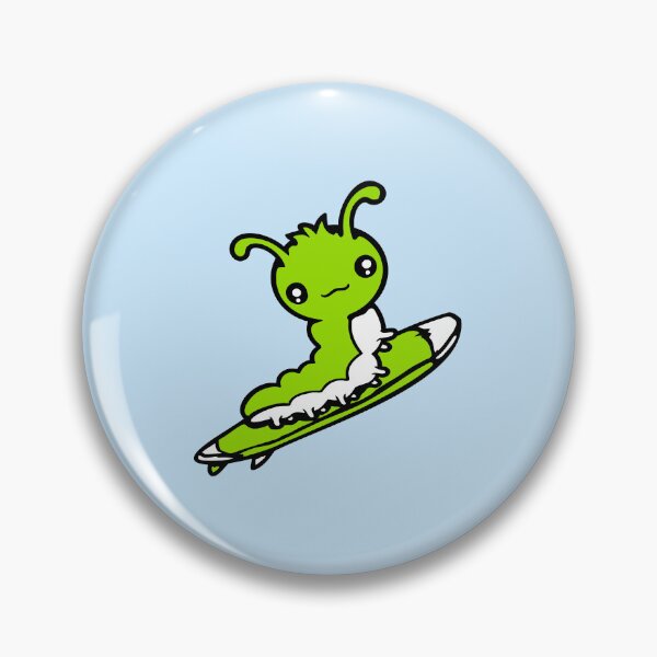 Item preview, Caterpillar Surfer Surfing Surfboard Sea Waves Riding Hobby designed and sold by shirt-o-mat.