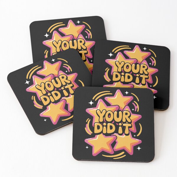 Item preview, You Did It! Cute Star Cartoon Celebration Design designed and sold by MonkiFlipp.