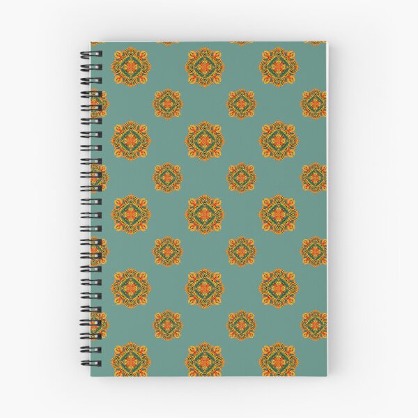 Item preview, Orange and turquoise pattern designed and sold by AgArtD.