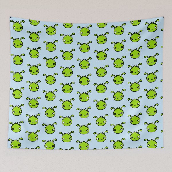 Item preview, Caterpillar Alien Cute Little Monster Happy Smile Comic designed and sold by shirt-o-mat.