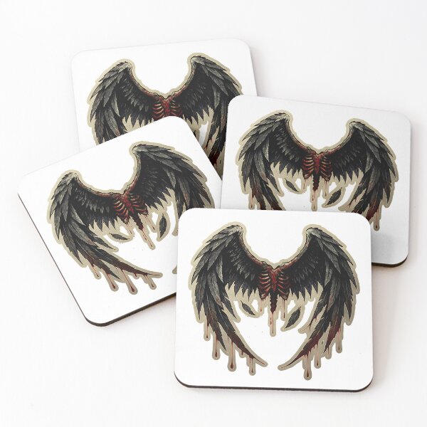 Item preview, Fallen Bloody Skeletal  Dark Angel Wings designed and sold by DeadFrame.