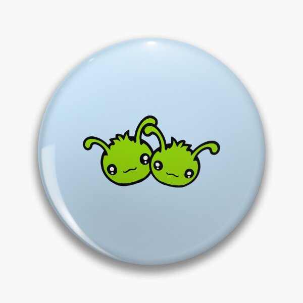 Item preview, 2 Caterpillar Alien Cute Little Monster Happy Smile Team designed and sold by shirt-o-mat.