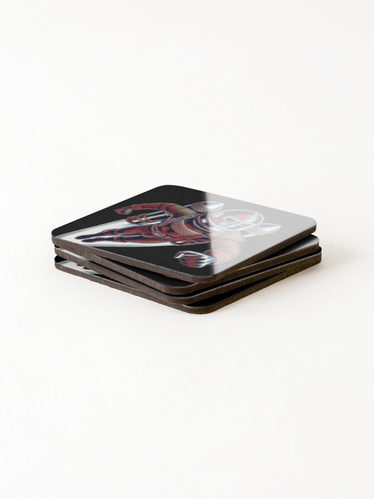 Thumbnail 4 of 5, Coasters (Set of 4), Rocket Ranger - Bruce designed and sold by CobaulteBlue.