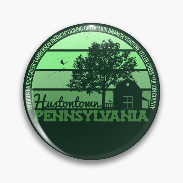 Item preview, Hustontown Pennsylvania Sunset Retro Vintage Local Pride Logo designed and sold by CRHPOD20.