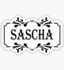 Frame Name Sascha Sticker