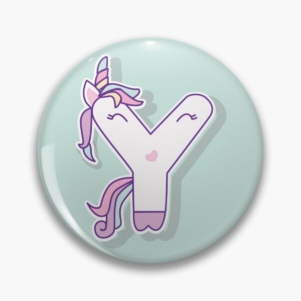 Item preview, Unicorn Y Monogram – Pastel Baby Decor designed and sold by FilizDesigner.