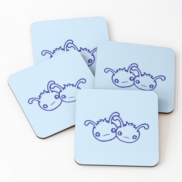 Item preview, 2 Caterpillar Alien Cute Little Monster Happy Smile Team designed and sold by shirt-o-mat.