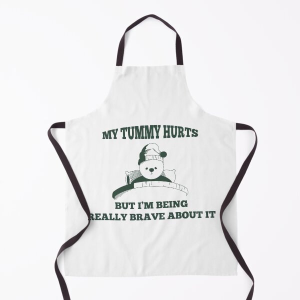 Item preview, My Tummy Hurts But Im Being Really Brave - Funny Tummy Ache Aesthetic Woman Tee Chronic Migraine Gift designed and sold by LessIsLoud.