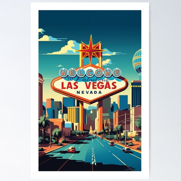 Item preview, LAS VEGAS TRAVEL ART designed and sold by MarkedArtPrints.