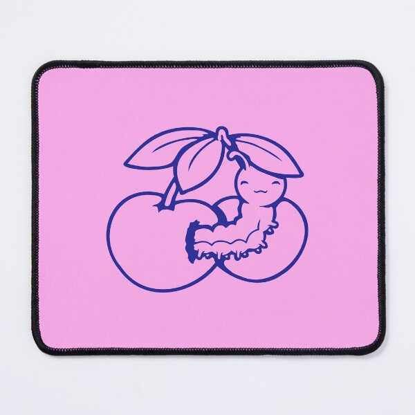 Item preview, Caterpillar Cherry Eating Hungry Hole Larvae Worm Drawing designed and sold by shirt-o-mat.