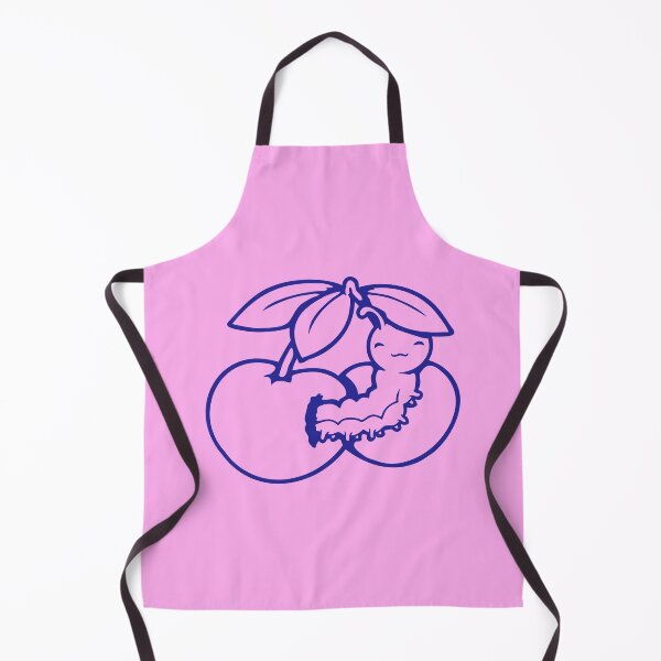 Item preview, Caterpillar Cherry Eating Hungry Hole Larvae Worm Drawing designed and sold by shirt-o-mat.