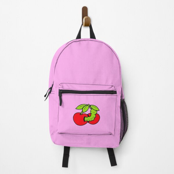 Item preview, Caterpillar Cherry Eating Hungry Hole Larvae Worm Drawing designed and sold by shirt-o-mat.