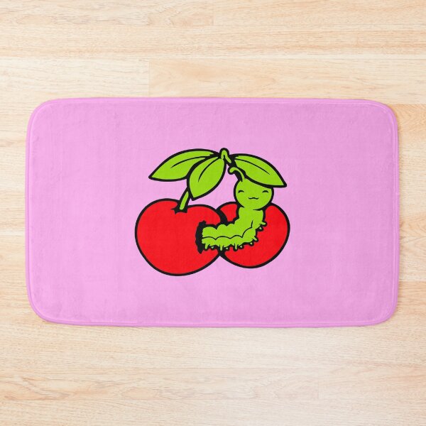 Item preview, Caterpillar Cherry Eating Hungry Hole Larvae Worm Drawing designed and sold by shirt-o-mat.